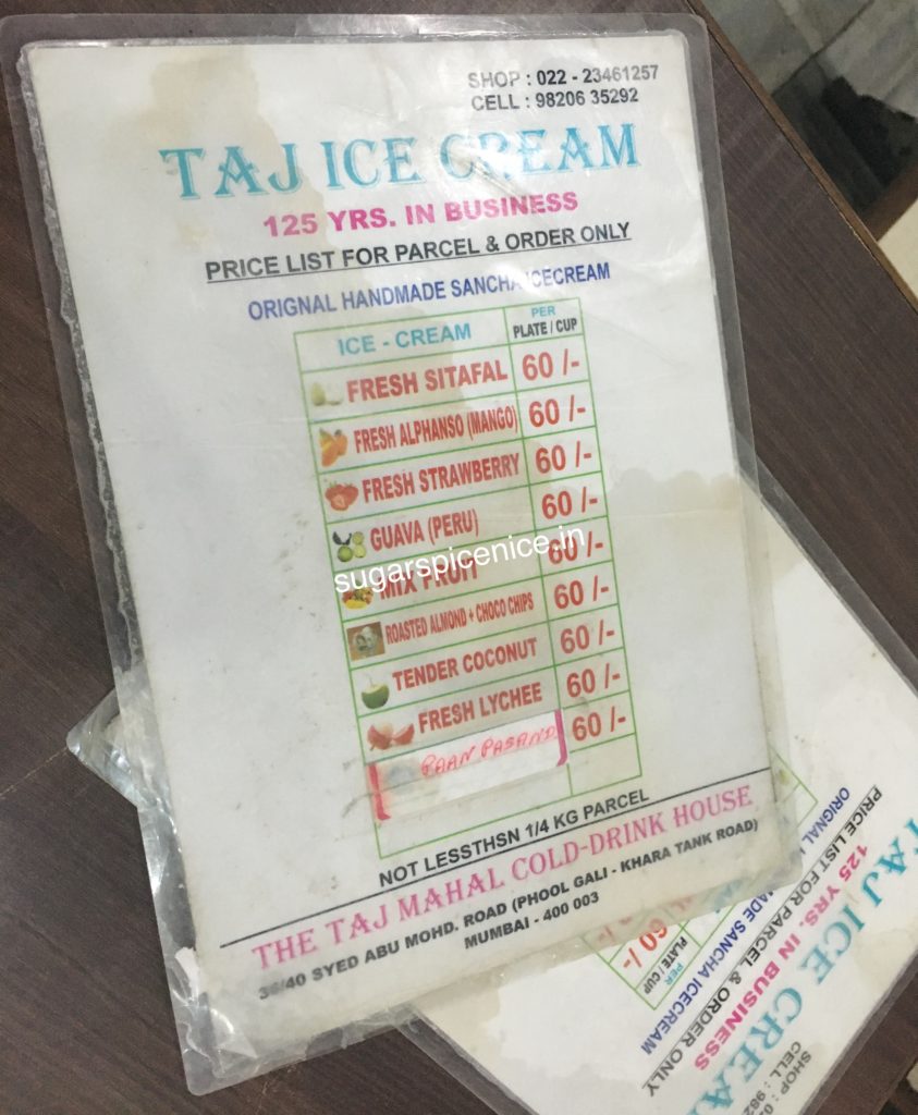 Taj Icecream Review