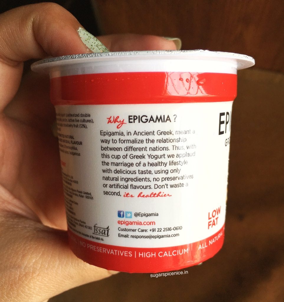 Epigamia Yogurt