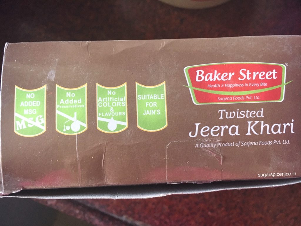 Baker Street Twisted Jeera Khari